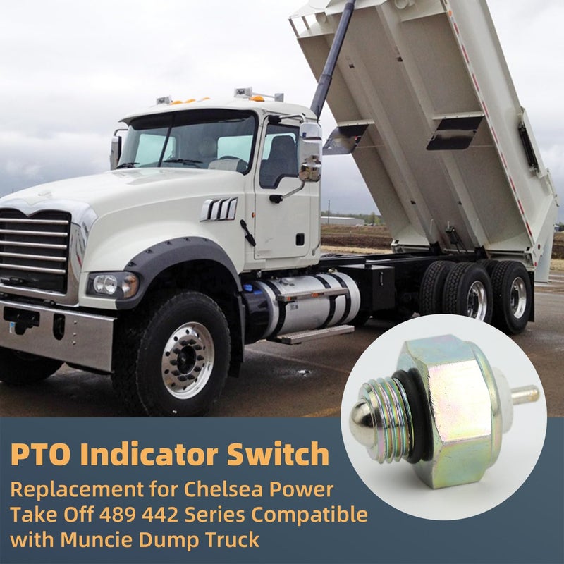 Narcilors PTO Indicator Switch 30T38111 379639 Replacement for Chelsea Power Take Off 489 442 Series Compatible with Muncie Dump Truck (2 Packs) - Image 5
